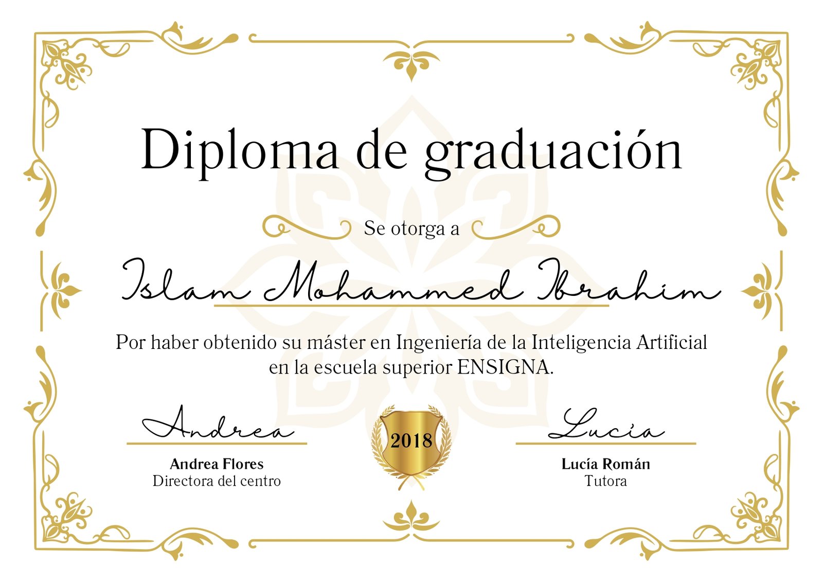 Graduation Certificate